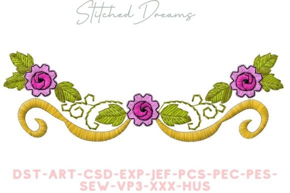 Blend of Flowers Embroidery Design for Holiday Gifts