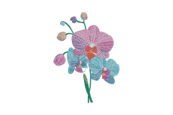 Elegant Bouquet Orchid: A Perfect Holiday Embroidery Design