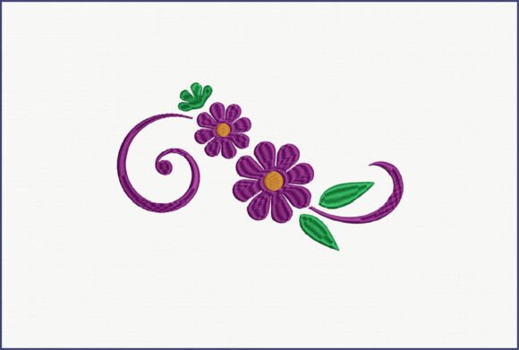 Flower Embroidery: A Versatile Design for Your Shop