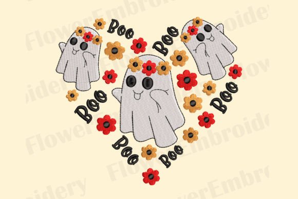 Ghost Machine Embroidery Design: A Charming Halloween Addition