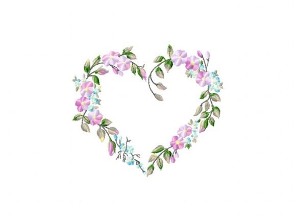 Heart Flowers: A Charming Addition to Your Embroidery Collection
