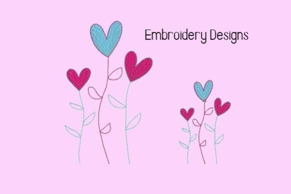 Hearts Are Blooming: A Perfect Seasonal Embroidery Design
