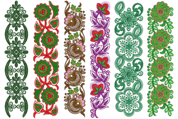 Intricate Flowers Borders Set: A Designer's Review