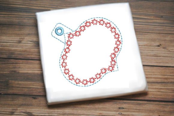 Red Flowers Key Ring: A Premium Embroidery Design