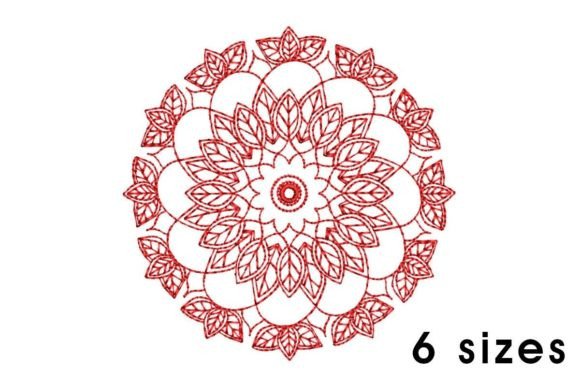 Review: Mandala Flowers Center Leaves Circular
