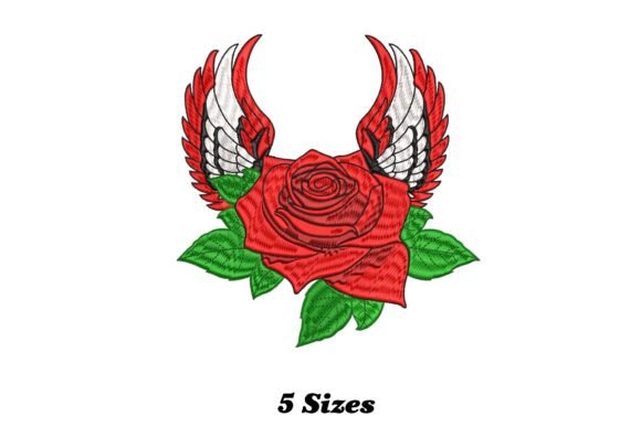 Rose Wing: A Playful and Fanciful Embroidery Design
