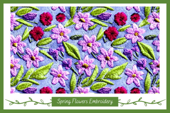 Spring Flowers Embroidery for Seasonal Projects