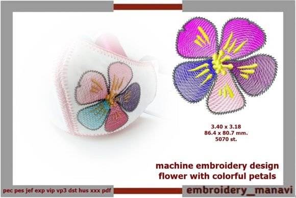 Vibrant Flower with Colorful Petals: A Craft Fair Standout